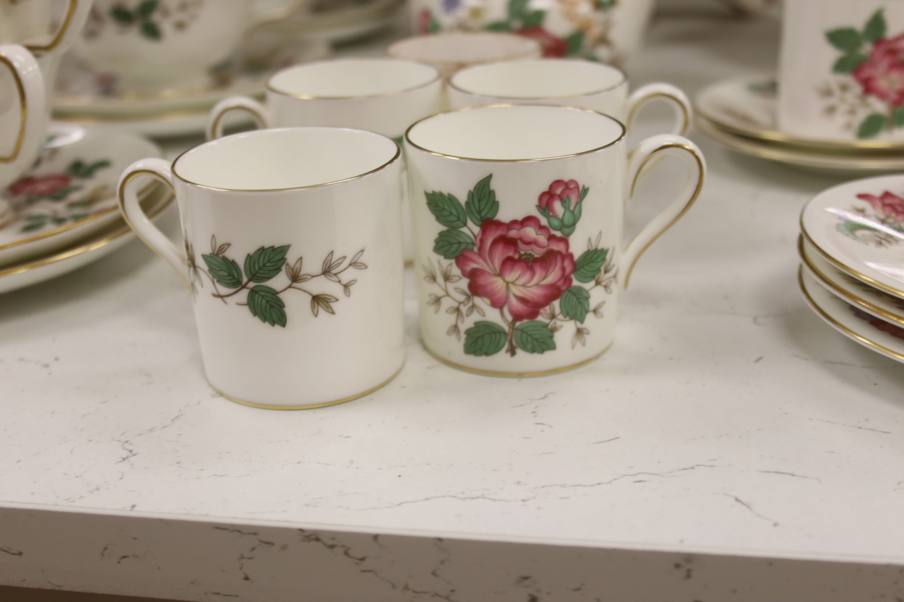 A Wedgwood 'Charnwood' pattern part dinner service, (approximately 70 pieces)